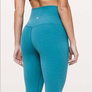 lululemon turquoise align leggings